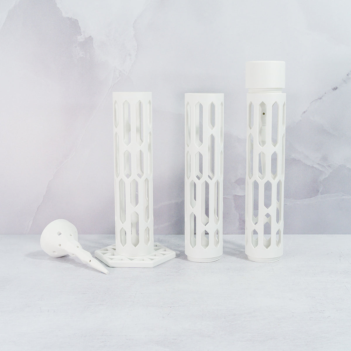 Modular Moss Pole Kit | MATTE WHITE